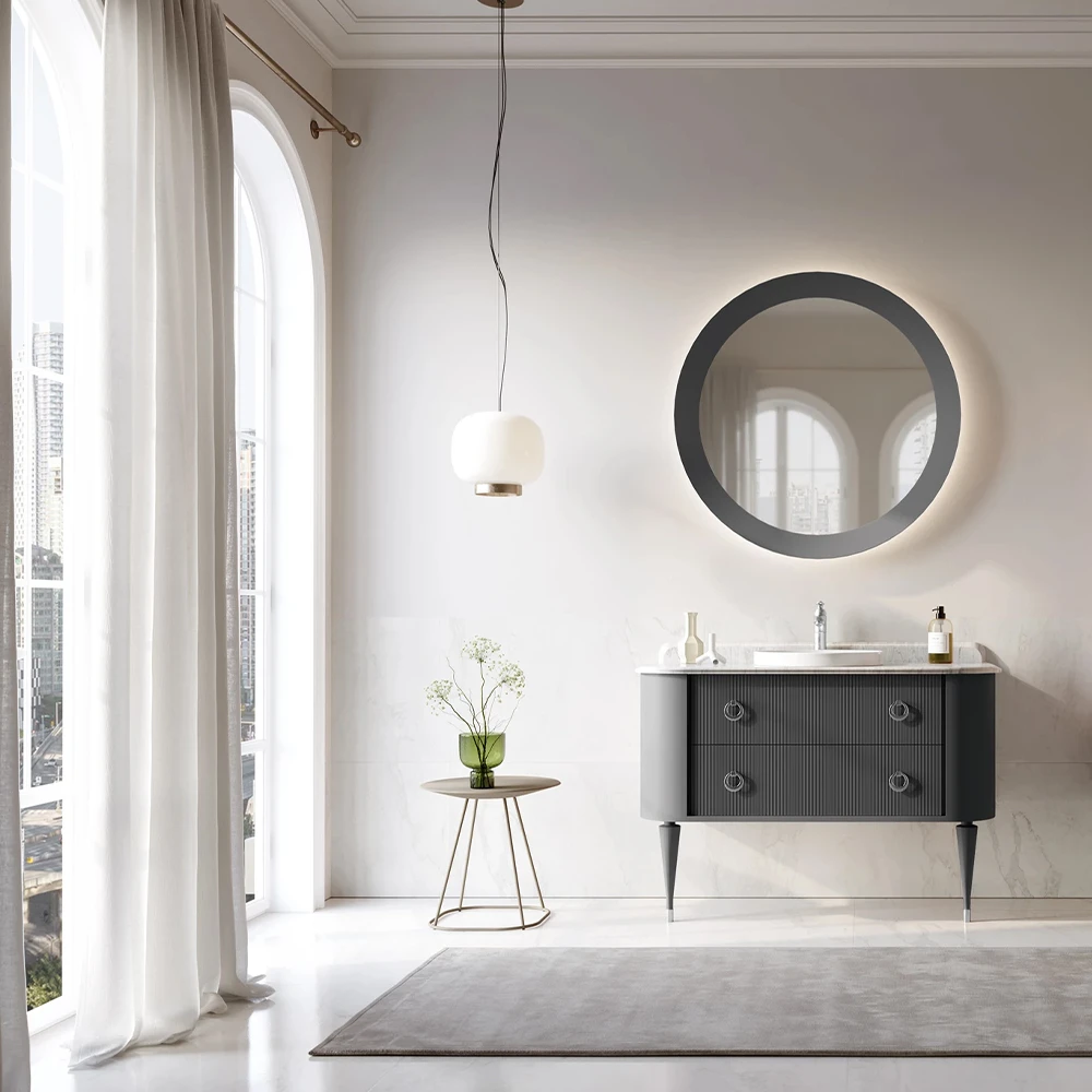 Orka Felice 100 Cm Mat Antrasit Banyo Dolabı Takımı - 5008074 2