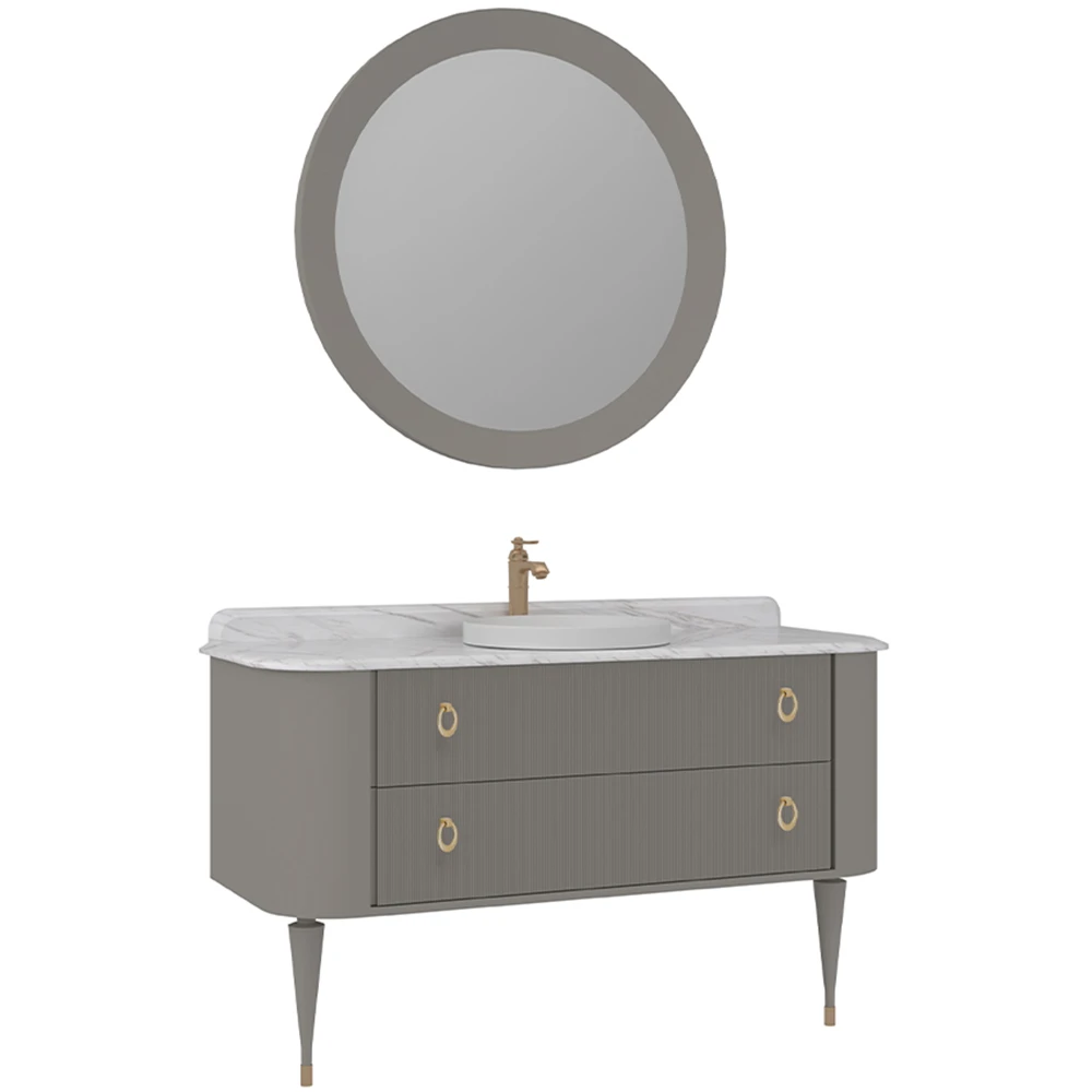 Orka Felice 140 Cm Mat Vizon Banyo Dolabı Takımı - 5008140