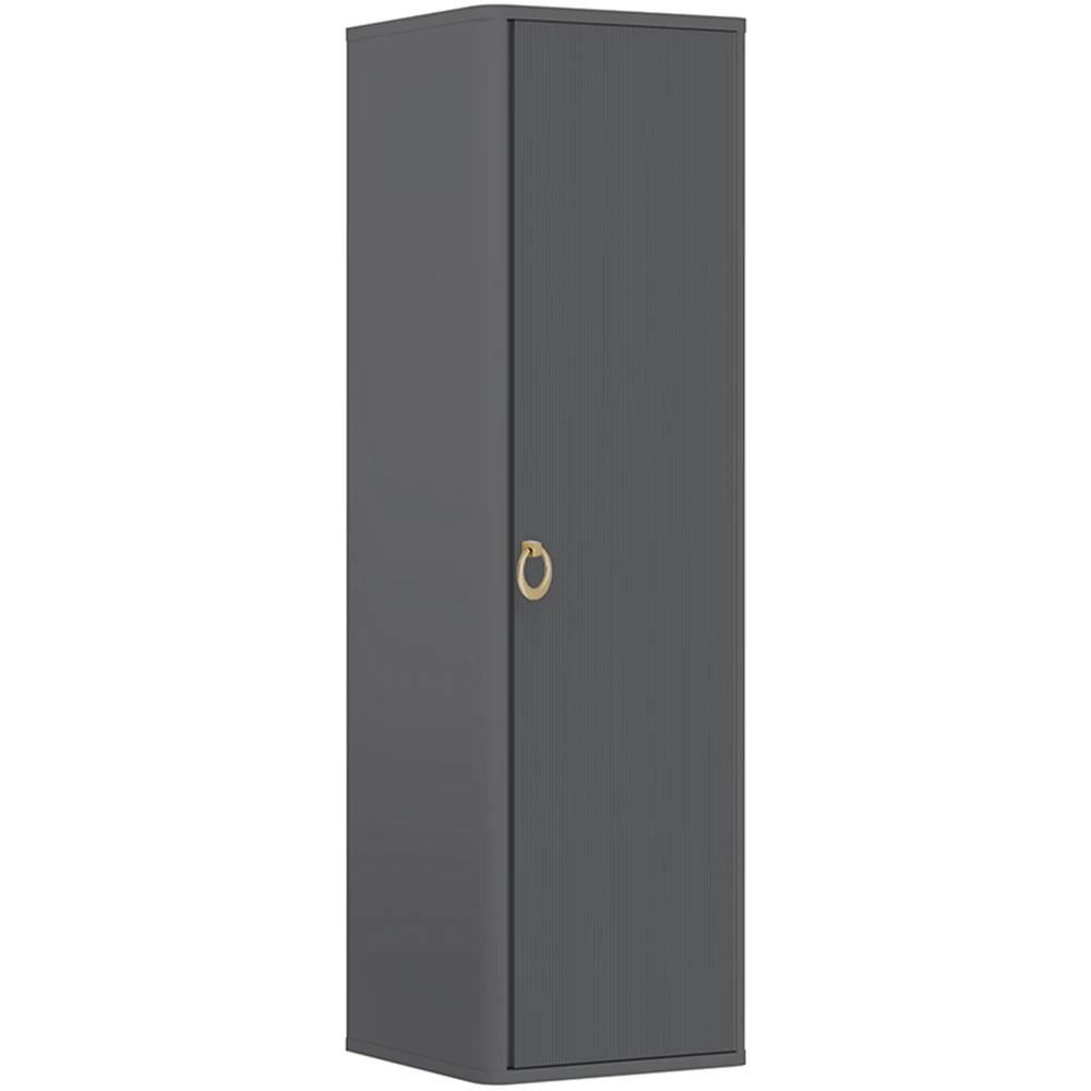 Orka Felice 43 Cm Mat Gri Boy Dolabı (Altın Kulp)