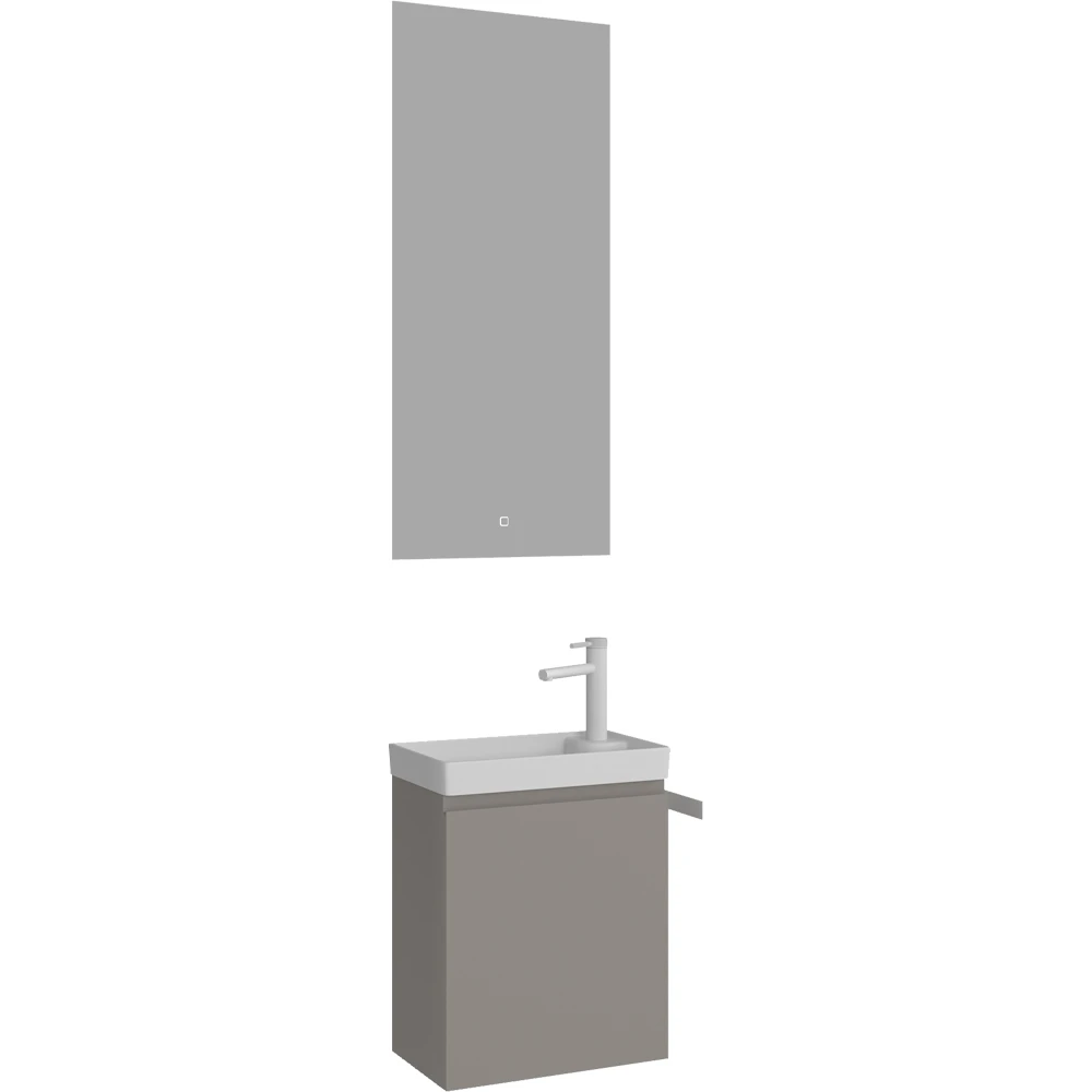 Orka Ferla 40 Cm Mat Vizon Banyo Dolabı Takımı