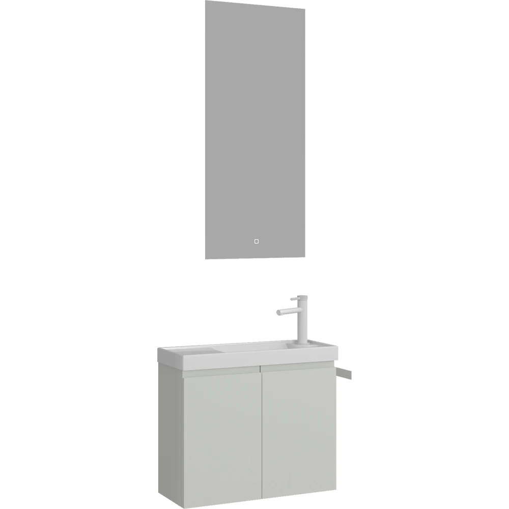 Orka Ferla 60 Cm Mat Kaşmir Banyo Dolabı Takımı
