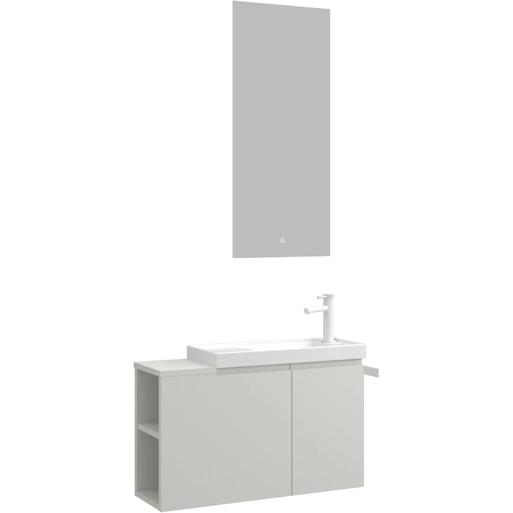 Orka Ferla 80 Cm Mat Kaşmir Banyo Dolabı Takımı