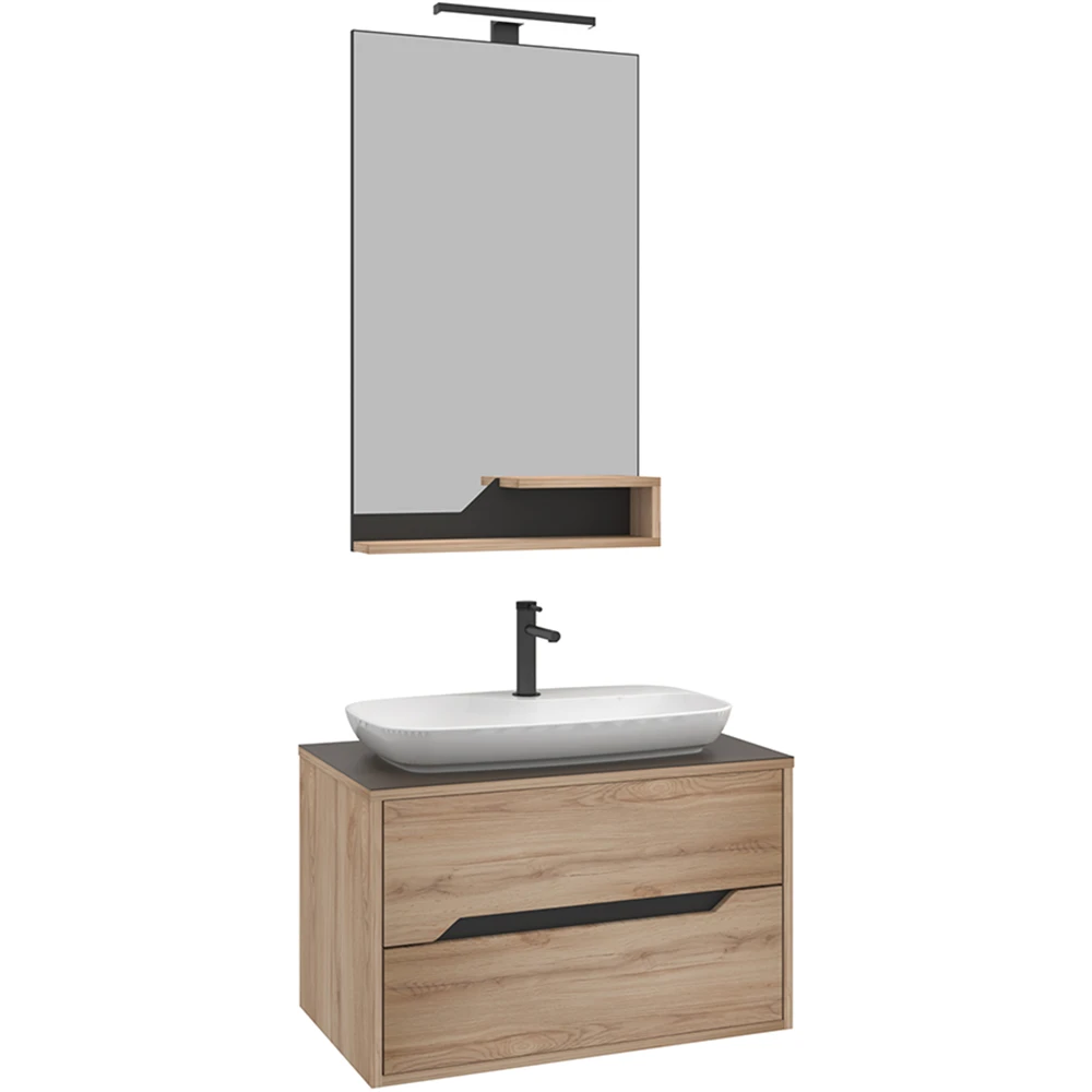 Orka Galia 80 Cm Legnano Banyo Dolabı Takımı