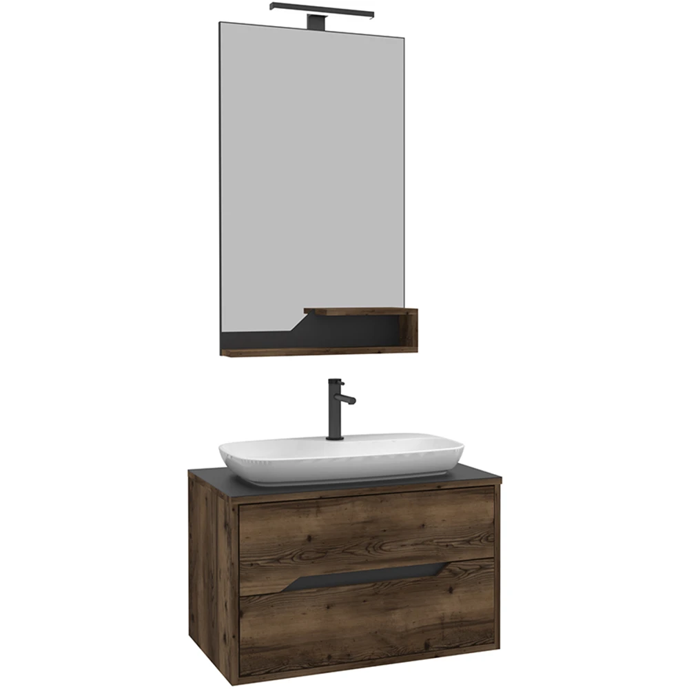 Orka Galia 80 Cm Lidya Banyo Dolabı Takımı