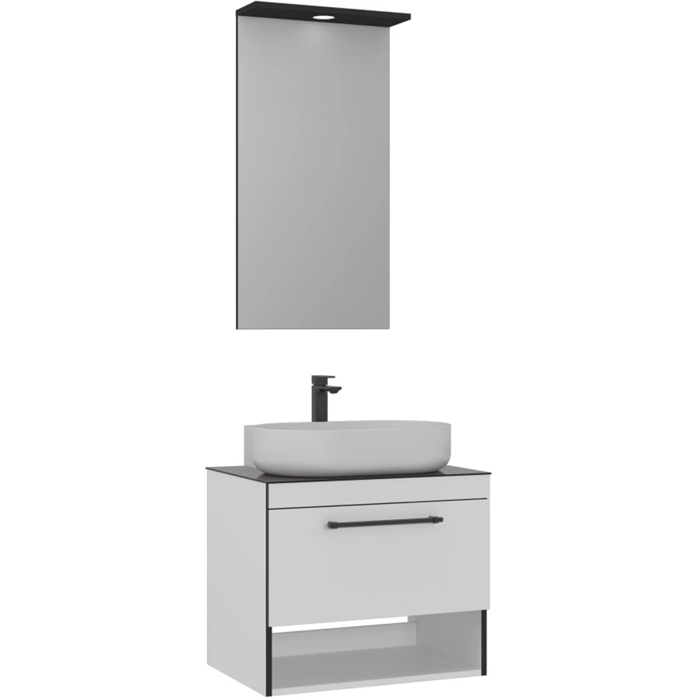 Orka Knidos 70 Cm Beyaz Banyo Dolabı Takımı - 5000341
