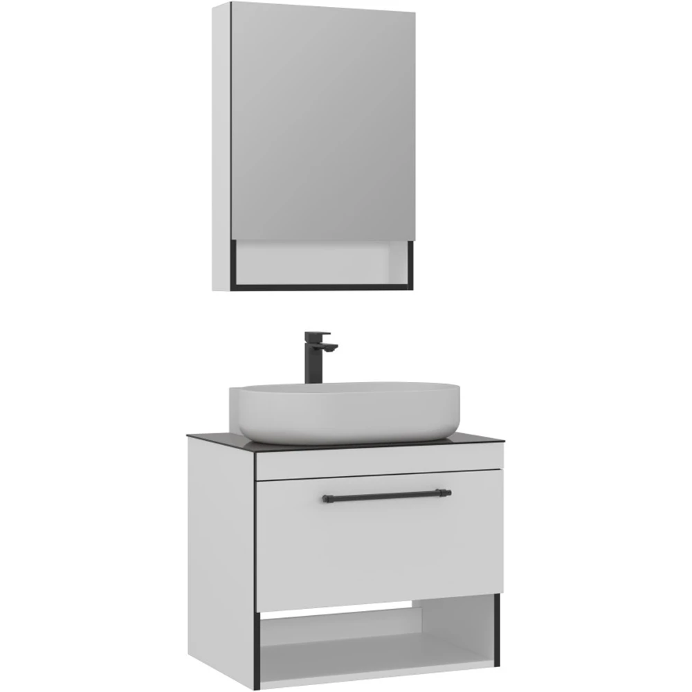 Orka Knidos 70 Cm Beyaz Banyo Dolabı Takımı - 5000342