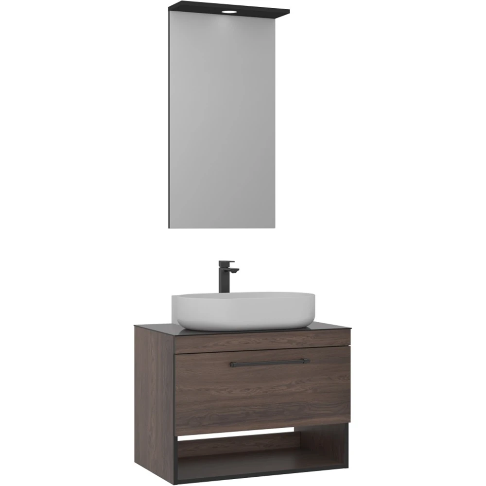 Orka Knidos 90 Cm Navaro Banyo Dolabı Takımı - 5000349