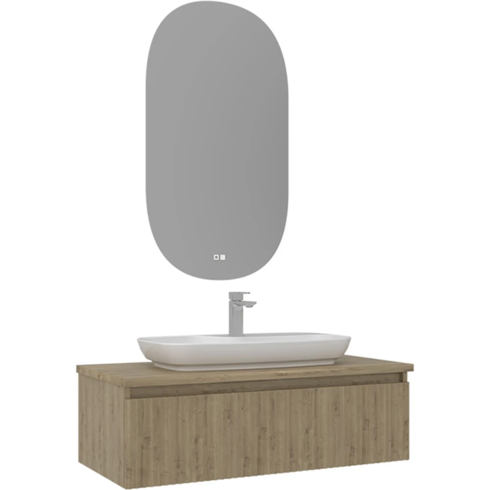 Orka Lentia 100 Cm Meşe Banyo Dolabı Takımı