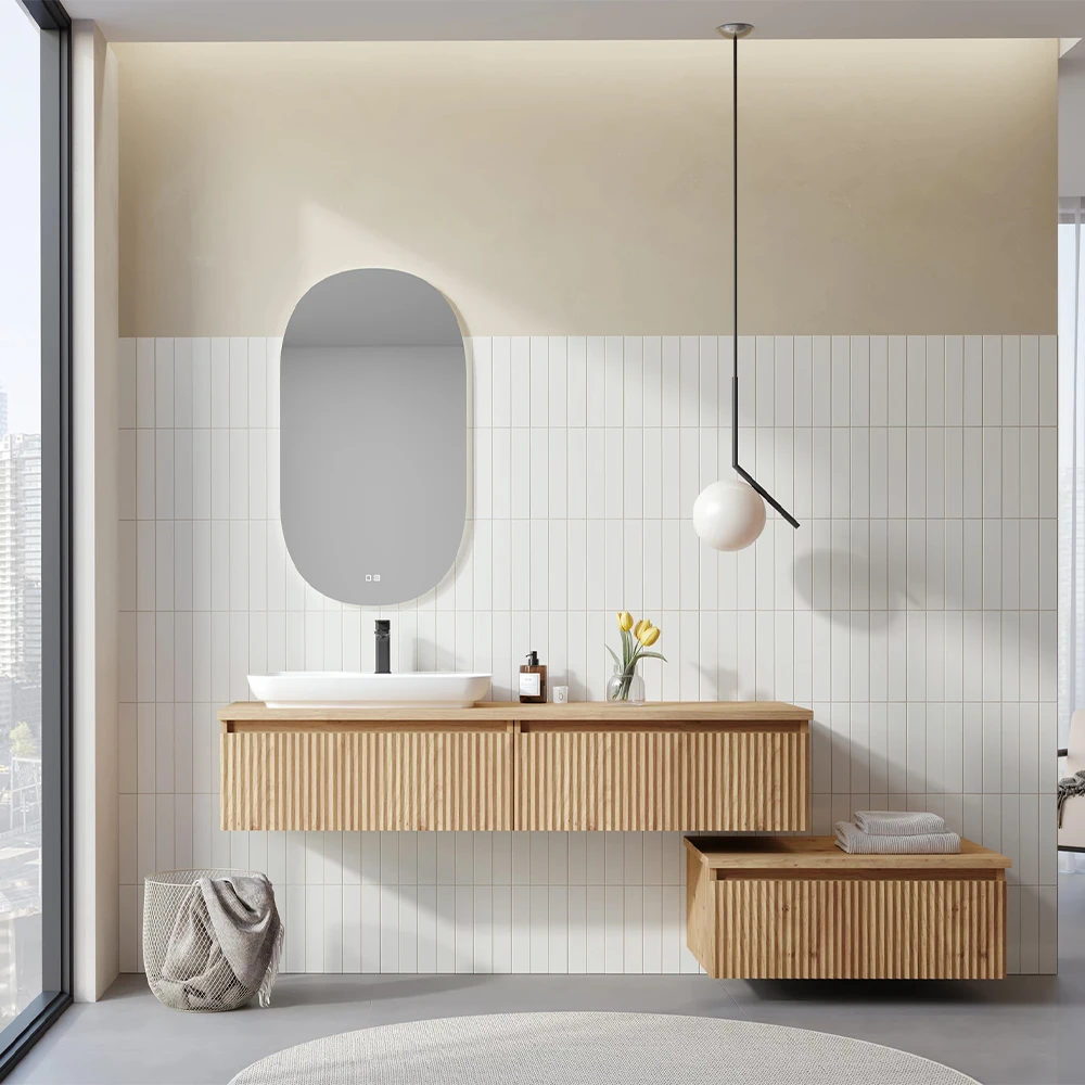 Orka Lentia 160 Cm Meşe Banyo Dolabı Takımı - 5007109 2