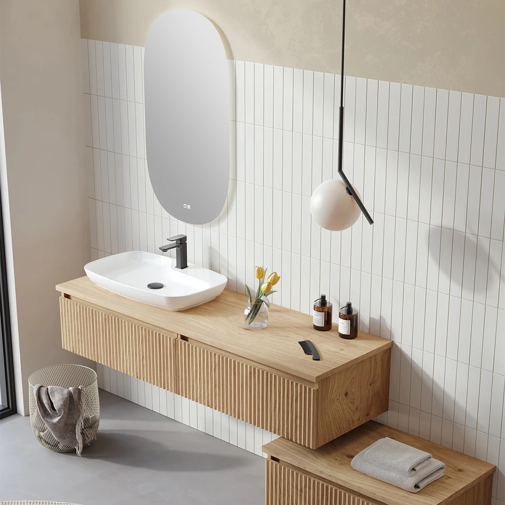 Orka Lentia 160 Cm Meşe Banyo Dolabı Takımı - 5007109 3