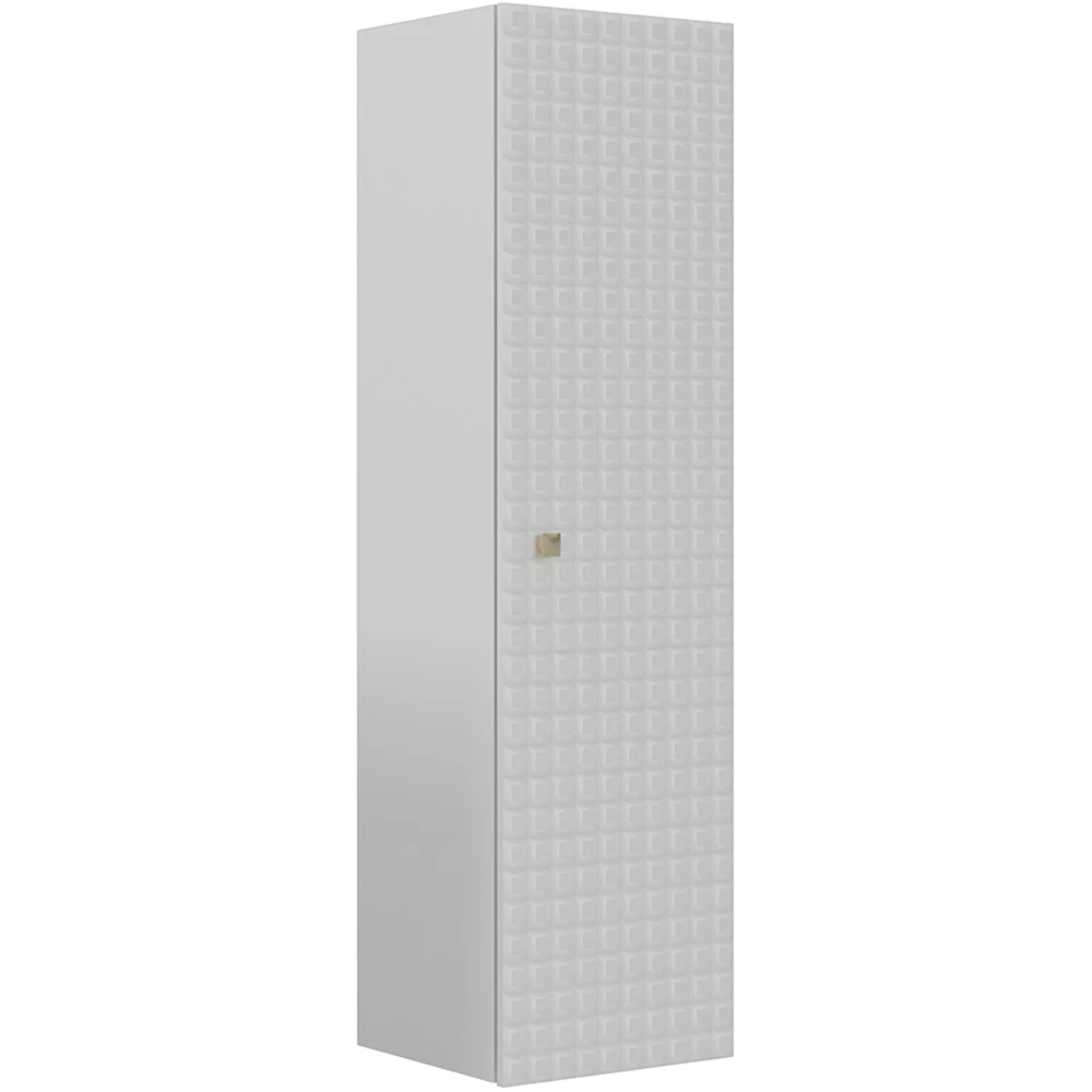 Orka Lipari 40 Cm Mat Beyaz Boy Dolabı (Altın Kulp)