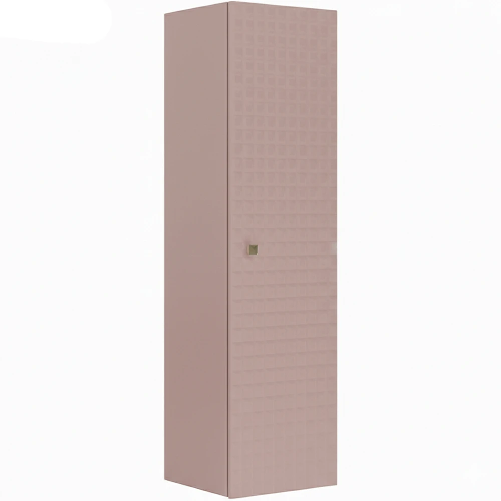 Orka Lipari 40 Cm Mat Pudra Boy Dolabı (Altın Kulp)