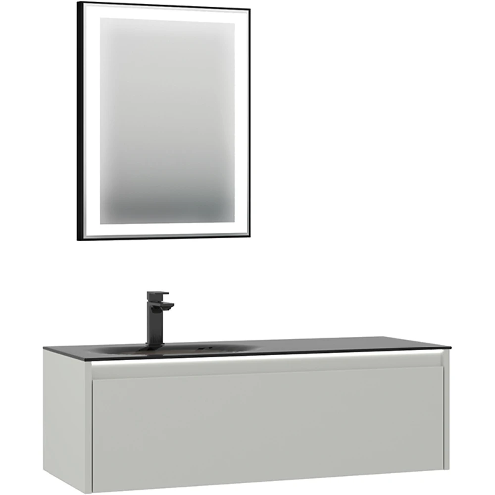 Orka Lisbon 110 Cm Mat Kaşmir Banyo Dolabı Takımı