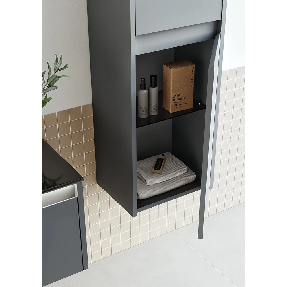 Orka Lisbon 40 Cm Mat Antrasit Boy Dolabı 3