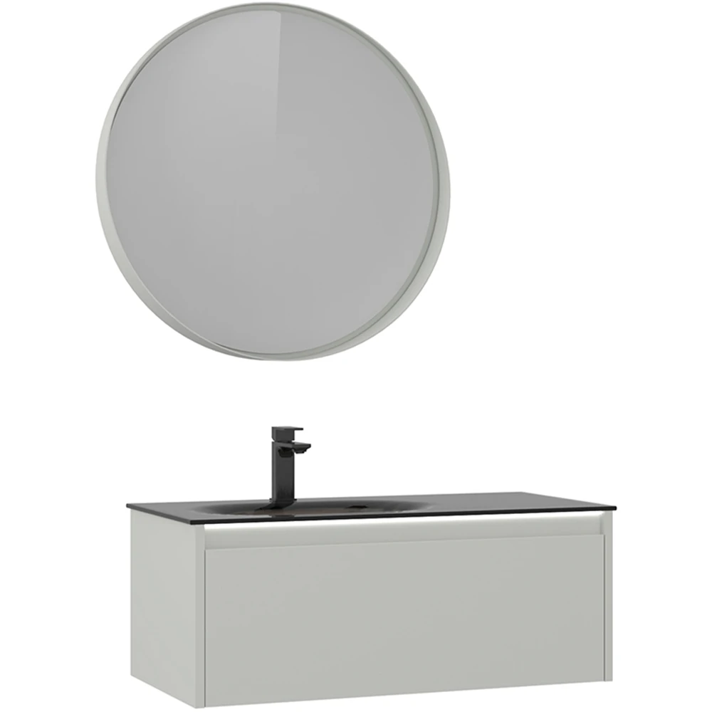 Orka Lisbon 90 Cm Mat Kaşmir Banyo Dolabı Takımı