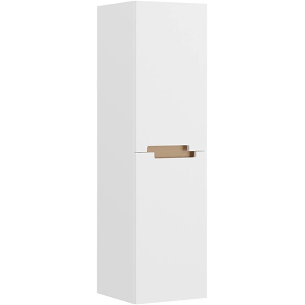 Orka Lodi 40 Cm Beyaz-Altın Boy Dolabı (Sol)