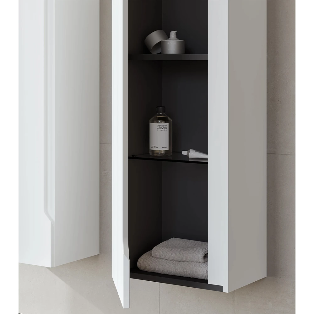 Orka Malta 40 Cm Mat Beyaz Boy Dolabı 3