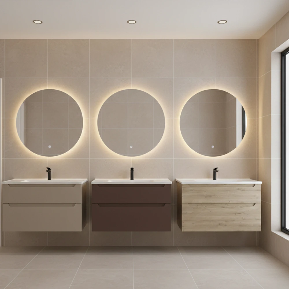 Orka Messina 100 Cm Mat Kırmızı Banyo Dolabı Takımı - 5006662 2