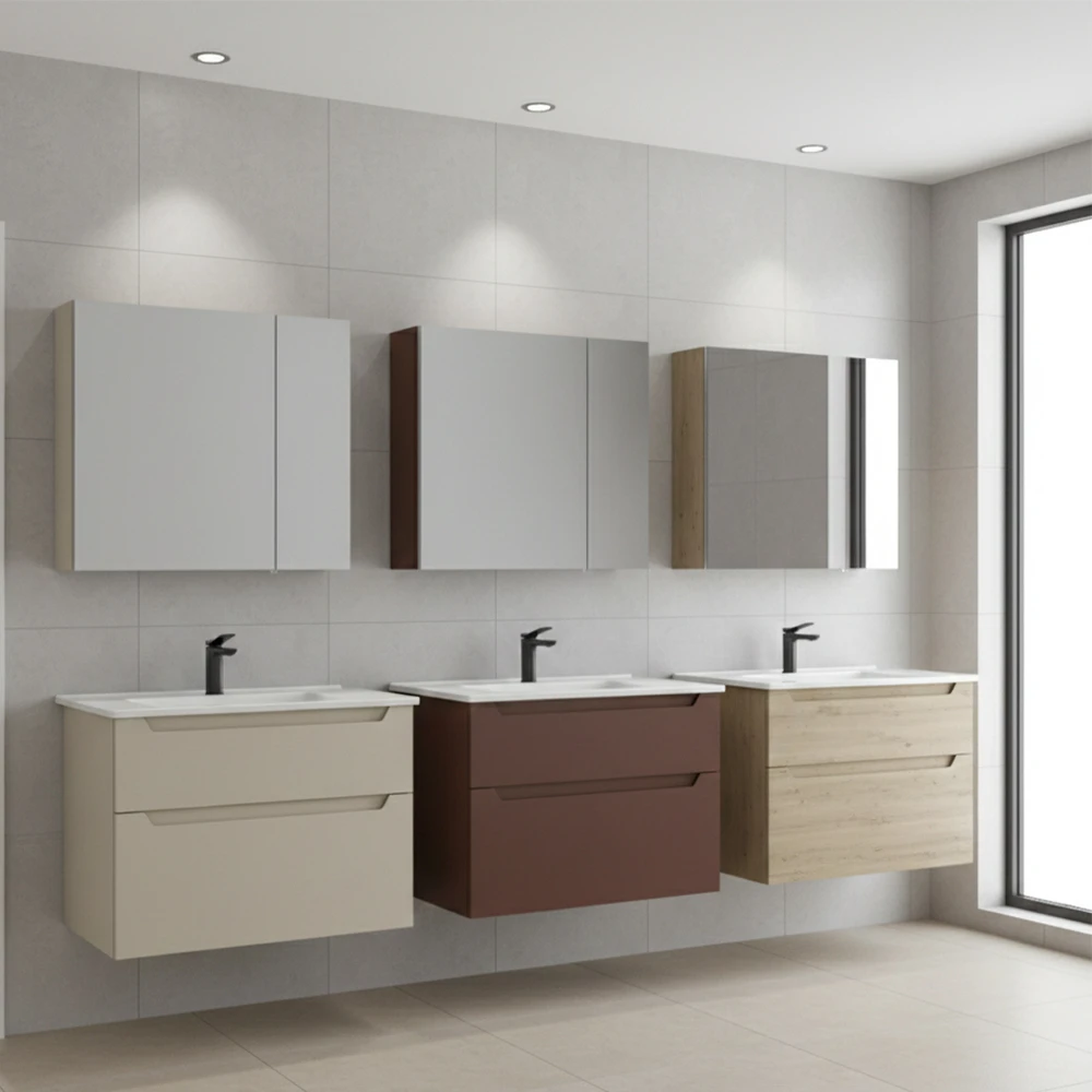 Orka Messina 85 Cm Mat Kaşmir Banyo Dolabı Takımı - 5007140 2