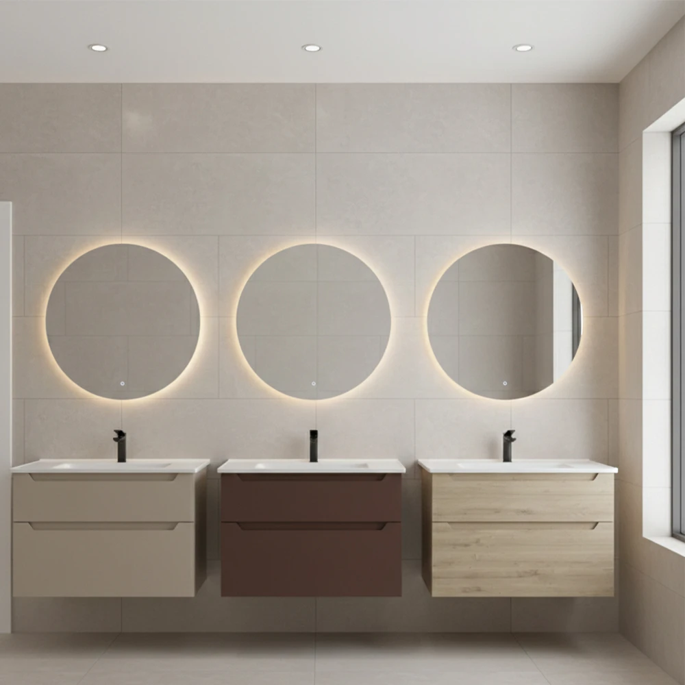 Orka Messina 85 Cm Mat Kırmızı Banyo Dolabı Takımı - 5006658 2