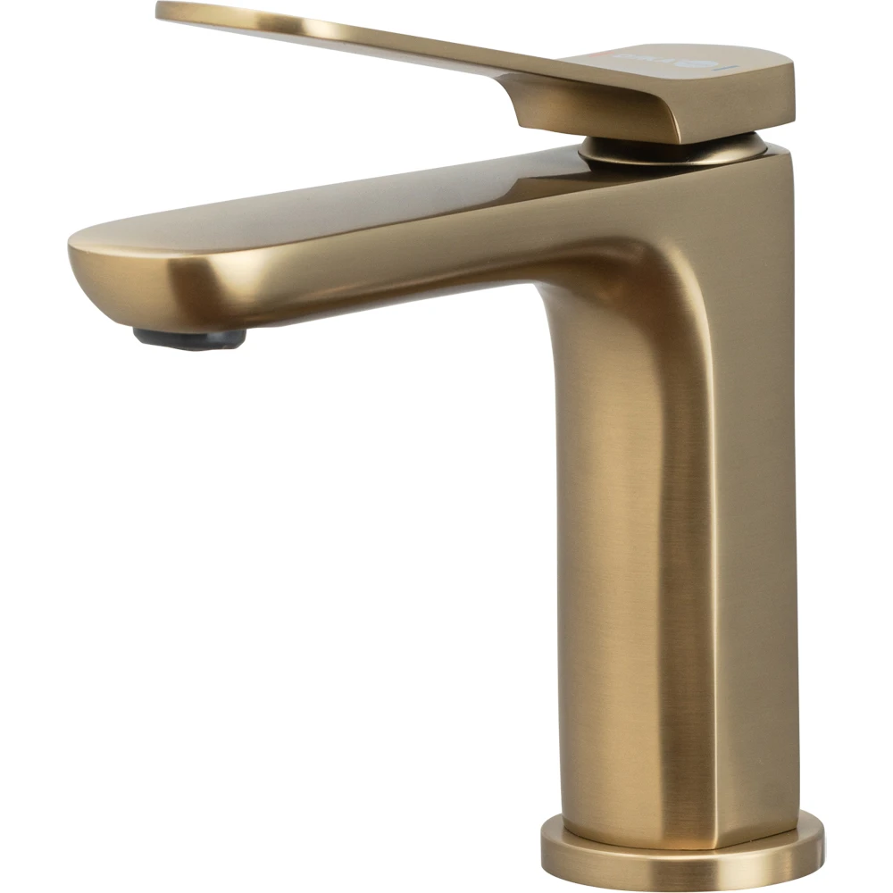Orka Moderna Fırçalı Altın Lavabo Bataryası