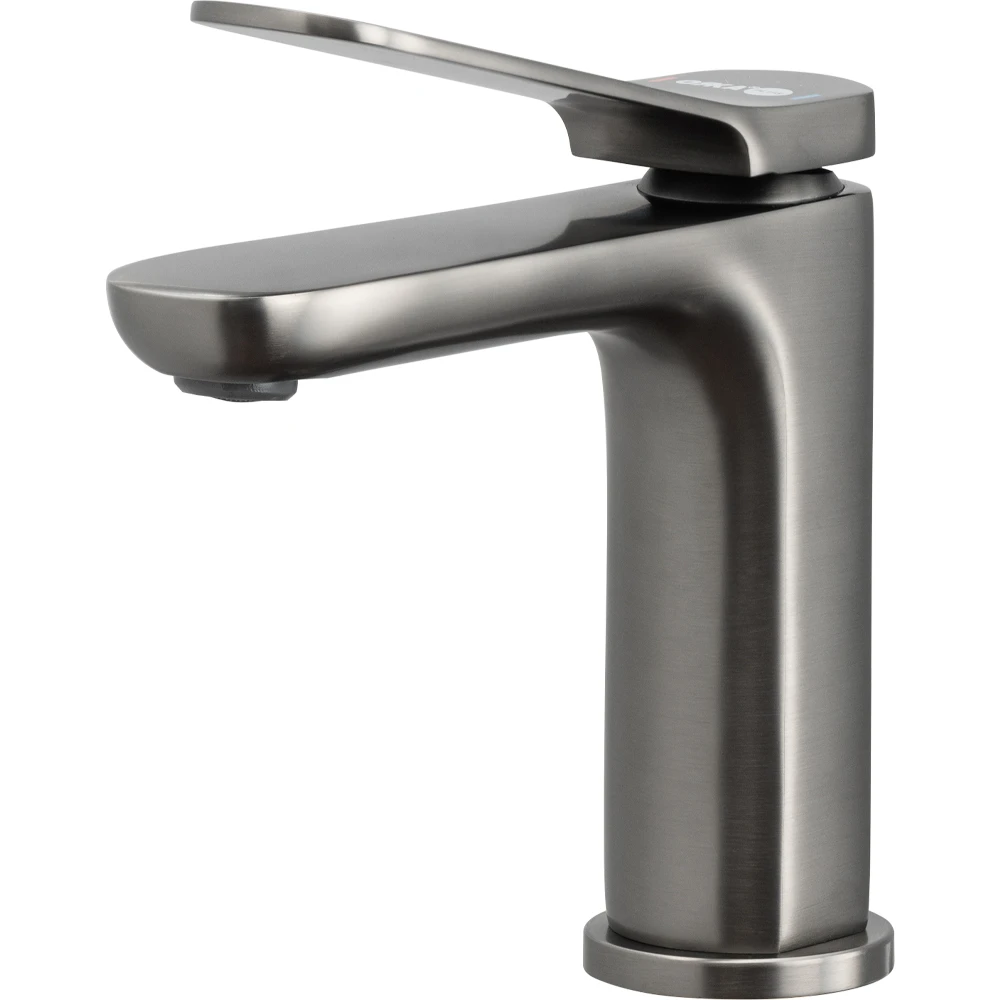 Orka Moderna Fırçalı Gri Lavabo Bataryası