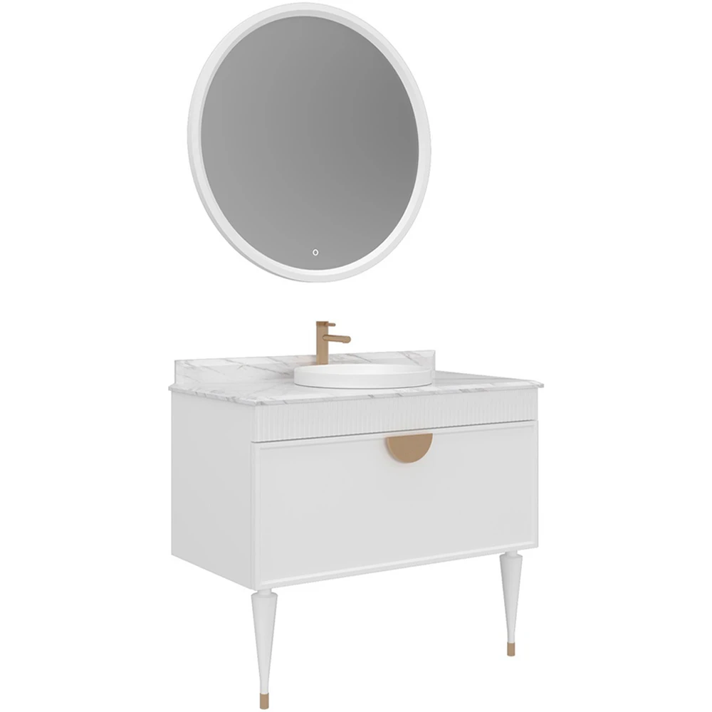 Orka Molino 100 Cm Mat Beyaz Banyo Dolabı Takımı - 5007587