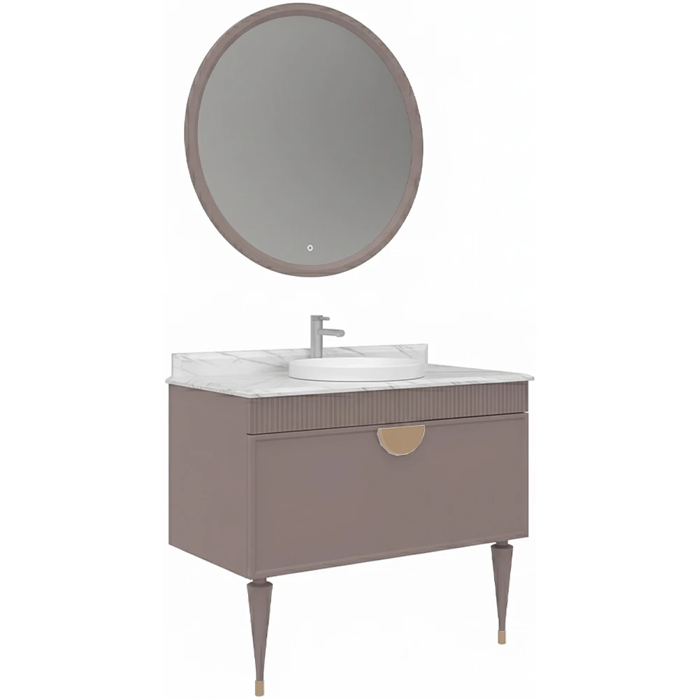 Orka Molino 100 Cm Mat Pudra Banyo Dolabı Takımı - 5007593