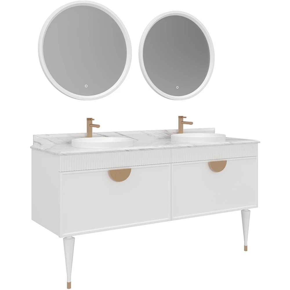Orka Molino 160 Cm Mat Beyaz Banyo Dolabı Takımı - 5007713