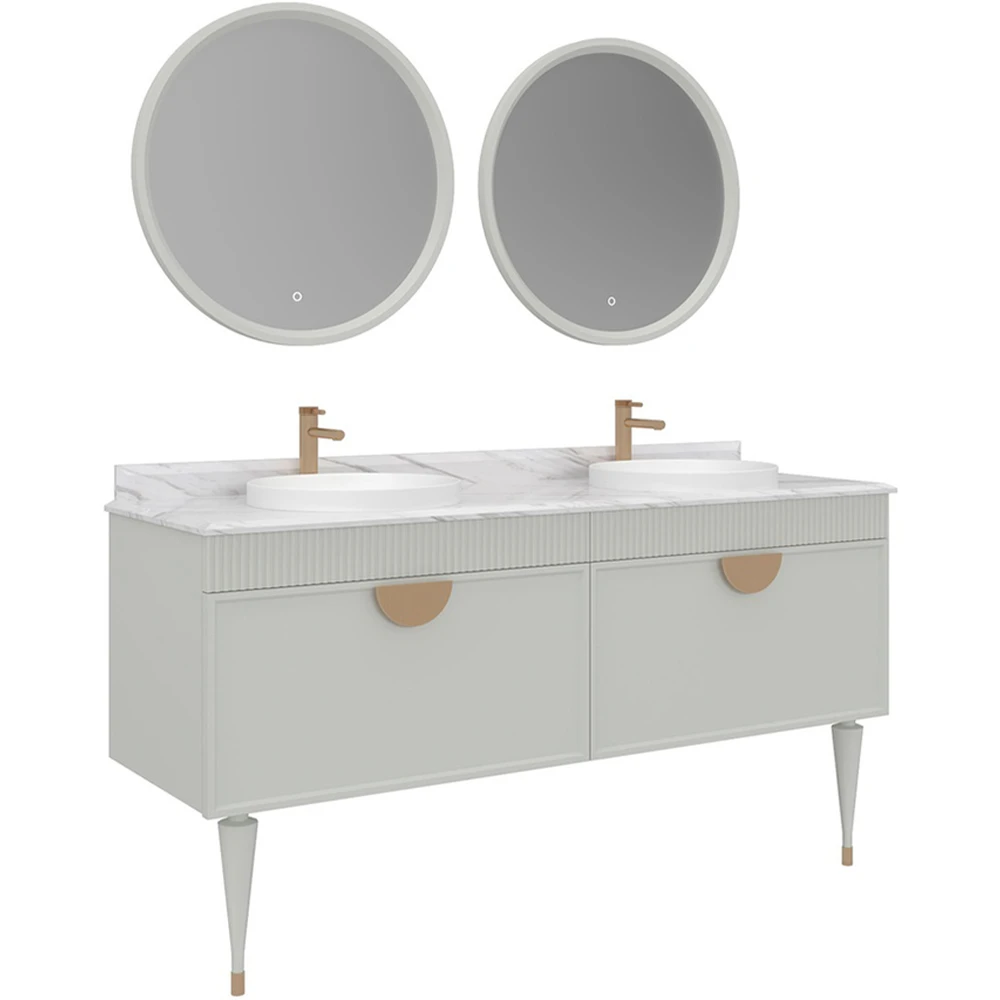 Orka Molino 160 Cm Mat Kaşmir Banyo Dolabı Takımı - 5007717
