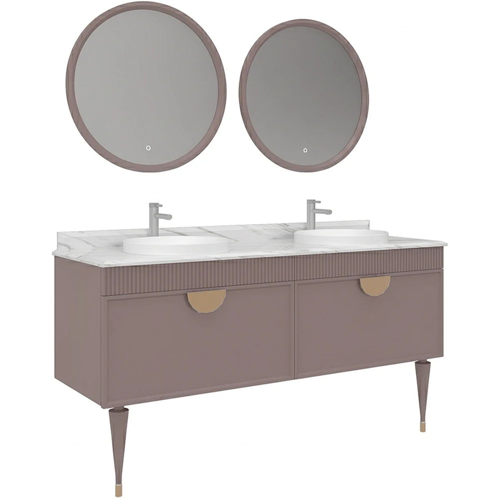 Orka Molino 160 Cm Mat Pudra Banyo Dolabı Takımı - 5007719