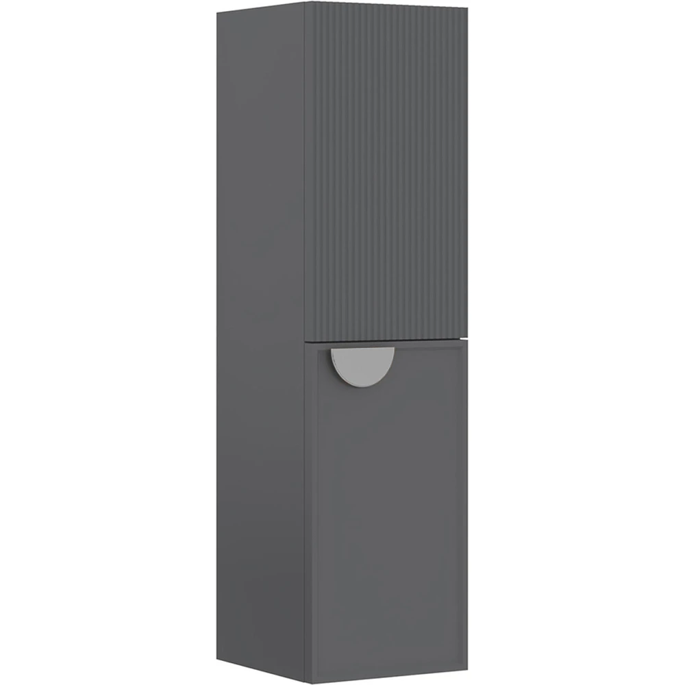 Orka Molino 40 Cm Sağ Mat Gri Boy Dolabı (Krom Kulp)