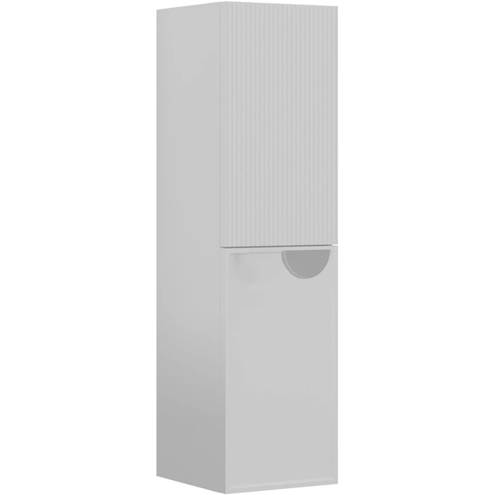 Orka Molino 40 Cm Sol Mat Beyaz Boy Dolabı (Krom Kulp)