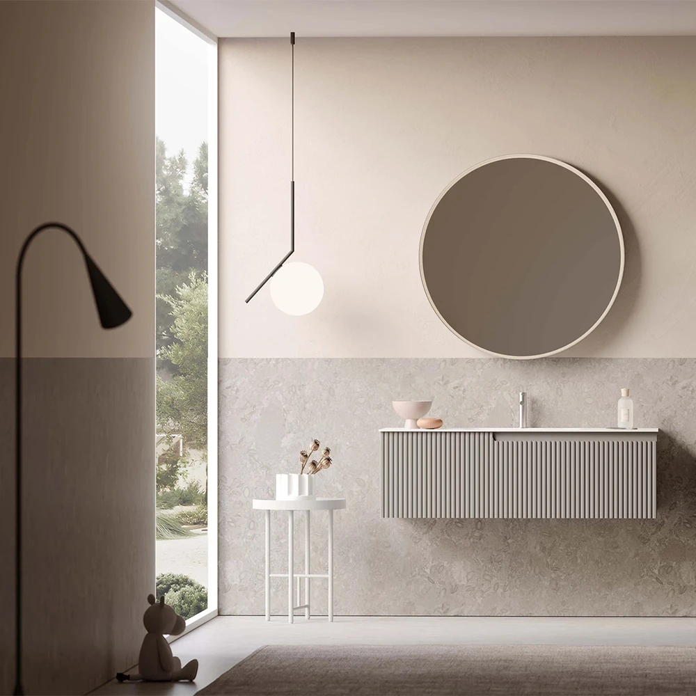 Orka Moonlight 120 Cm Mat Vizon Banyo Dolabı Takımı - 5007403 2