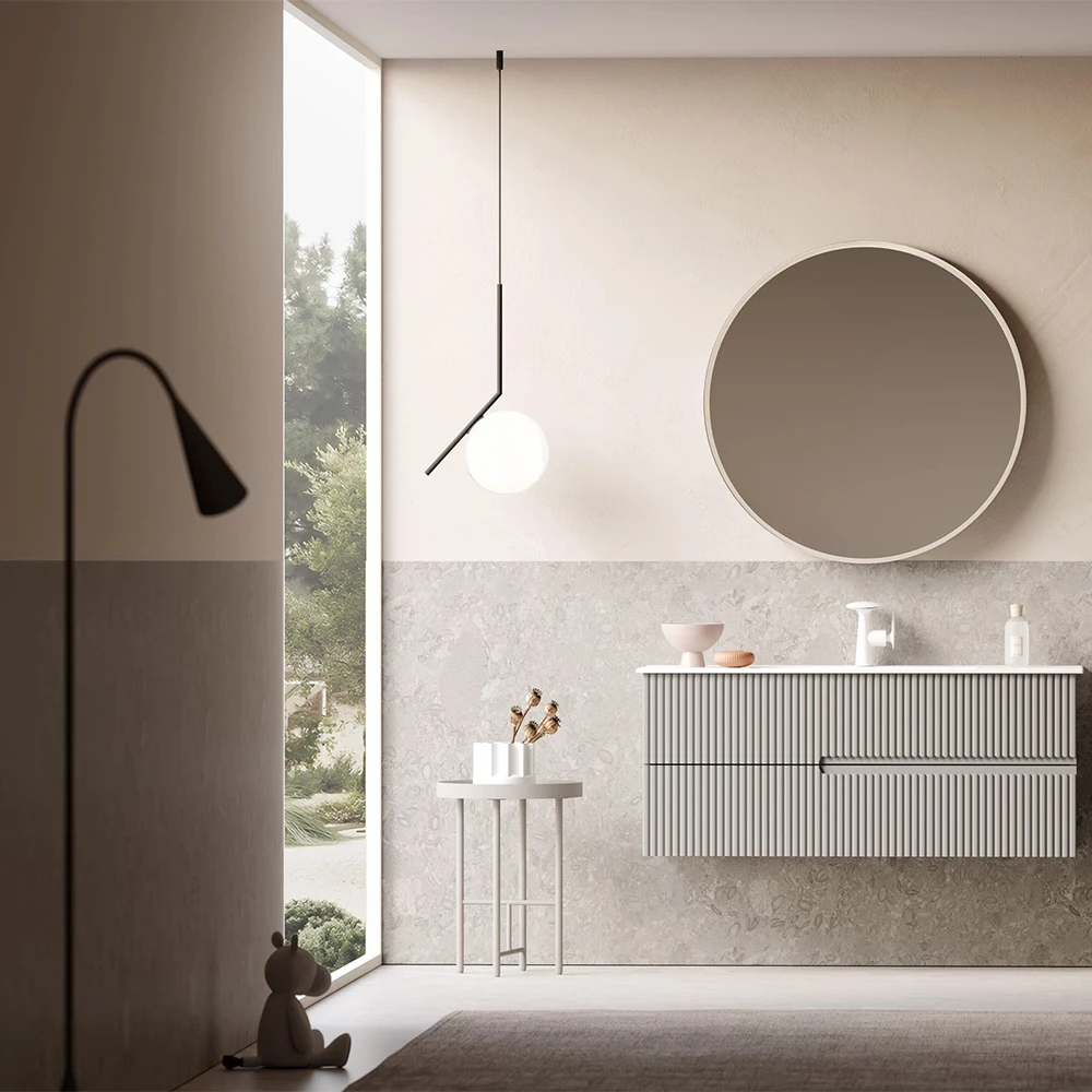 Orka Moonlight 120 Cm Mat Vizon Banyo Dolabı Takımı - 5007409 2