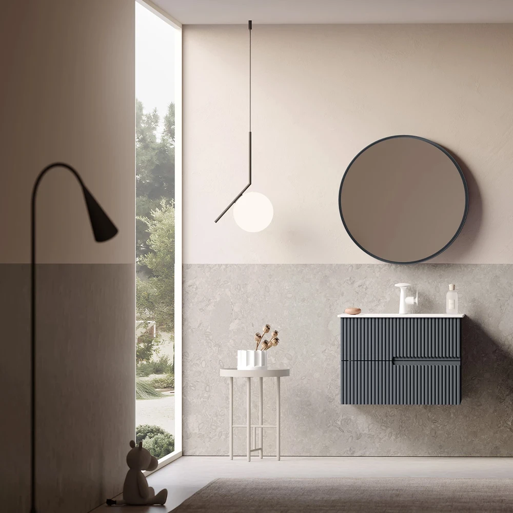 Orka Moonlight 70 Cm Mat Antrasit Banyo Dolabı Takımı - 5003385 2