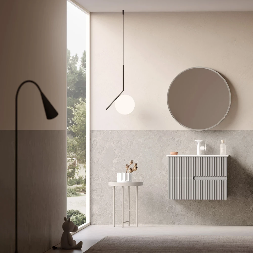 Orka Moonlight 70 Cm Mat Vizon Banyo Dolabı Takımı - 5003387 2