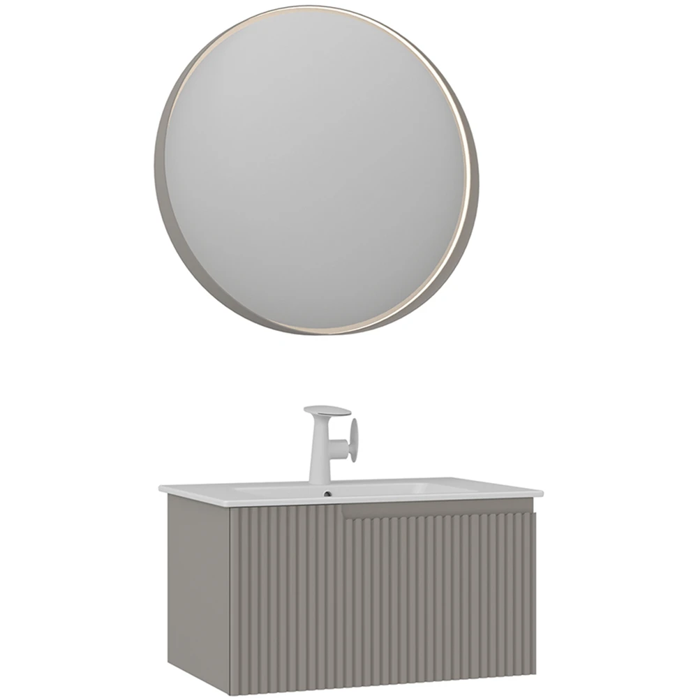 Orka Moonlight 70 Cm Mat Vizon Banyo Dolabı Takımı - 5006128
