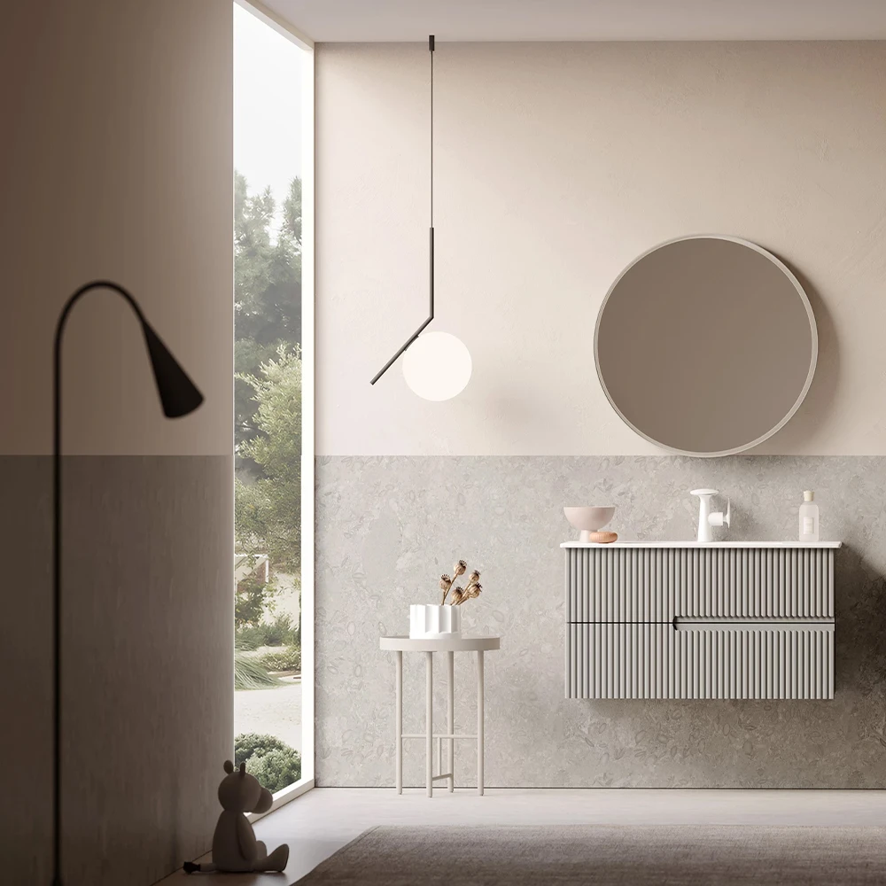 Orka Moonlight 90 Cm Mat Vizon Banyo Dolabı Takımı - 5003394 2