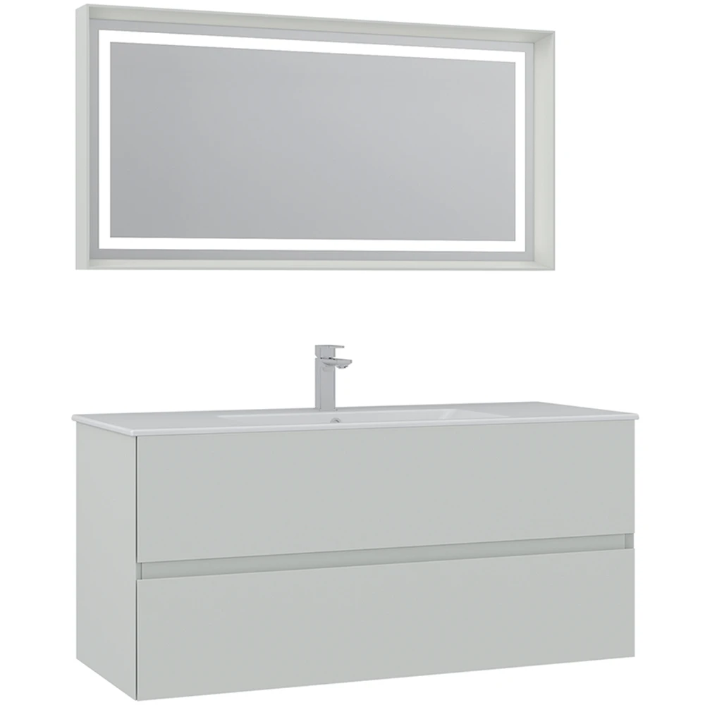 Orka Nest 120 Cm Mat Kaşmir Banyo Dolabı Takımı