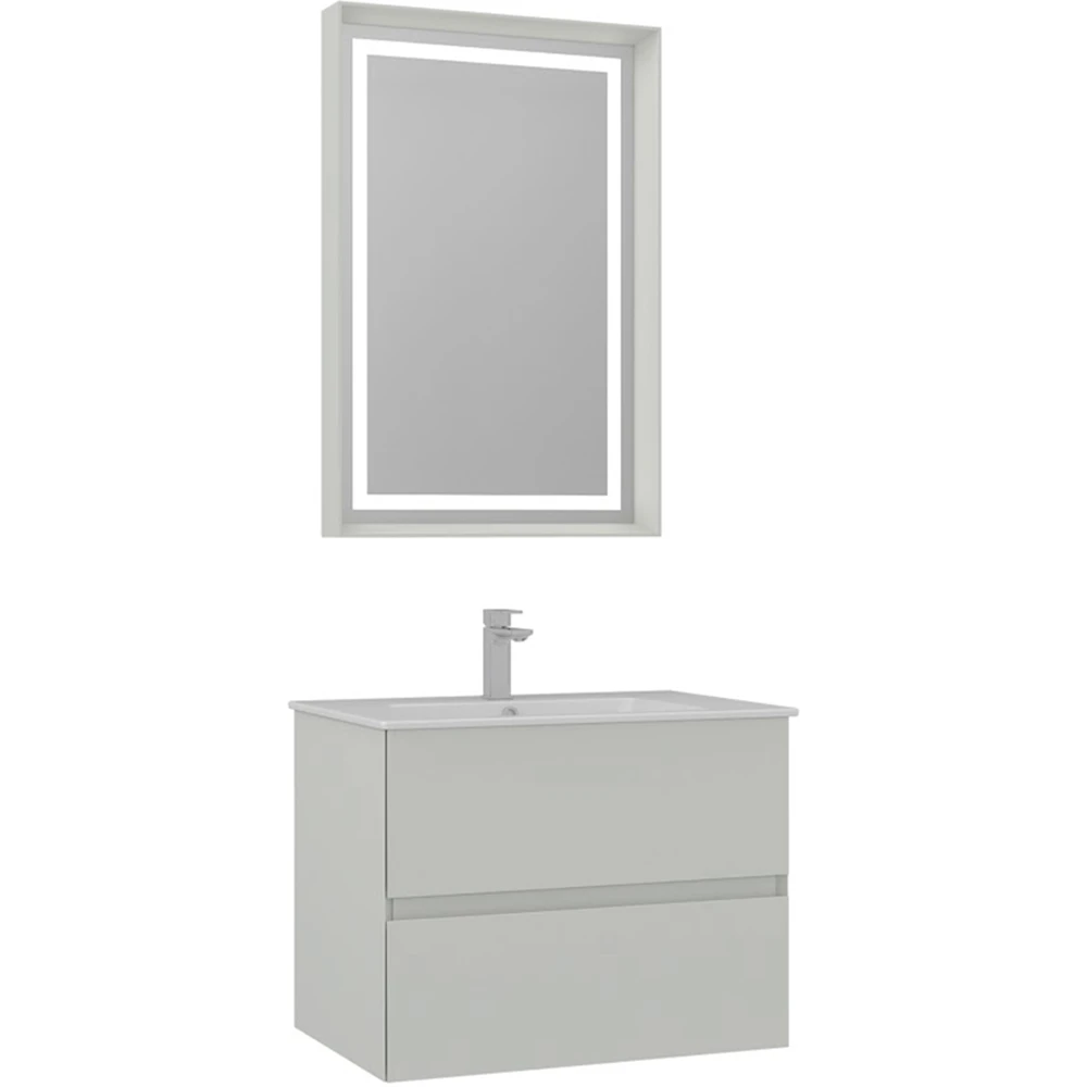 Orka Nest 70 Cm Mat Kaşmir Banyo Dolabı Takımı