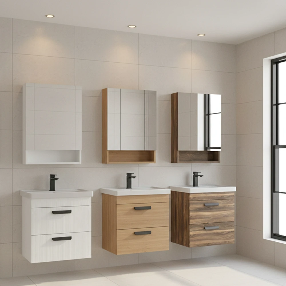 Orka Nova 60 Cm Morgana Kiraz Banyo Dolabı Takımı 2