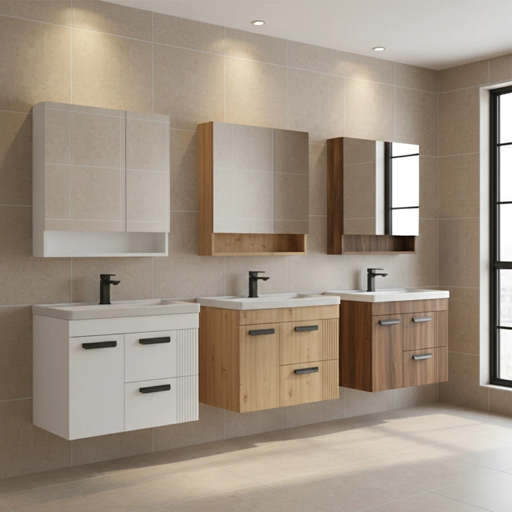 Orka Nova 80 Cm Beyaz Banyo Dolabı Takımı 2