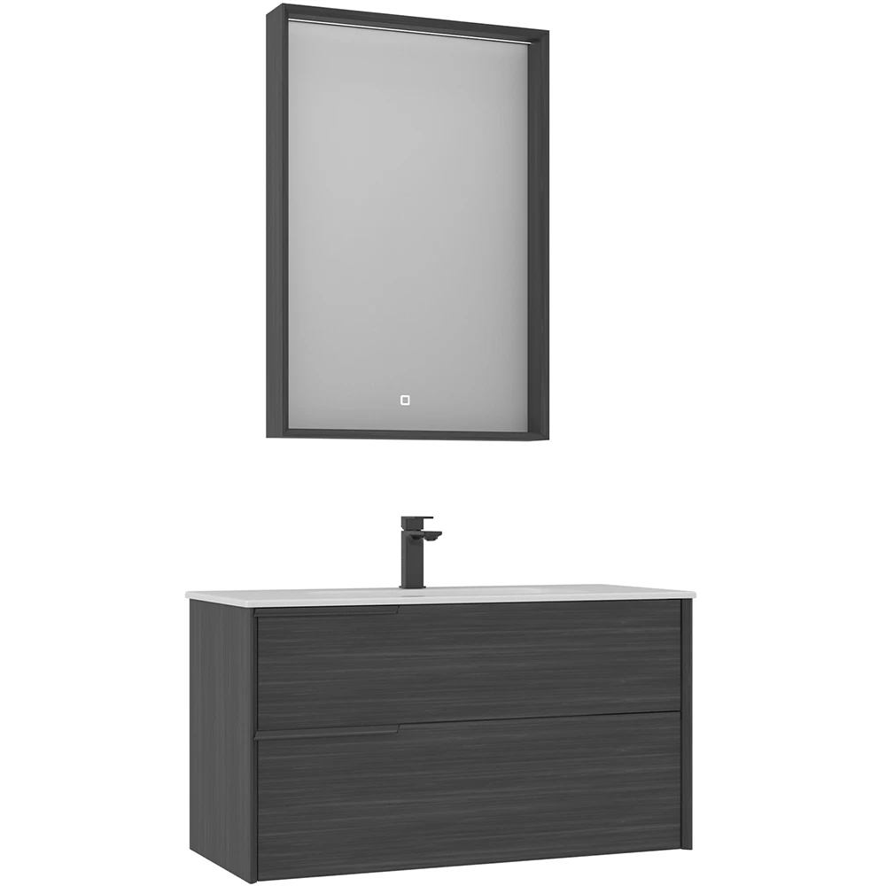Orka Noventa 100 Cm Cabana Banyo Dolabı Takımı (Sol)