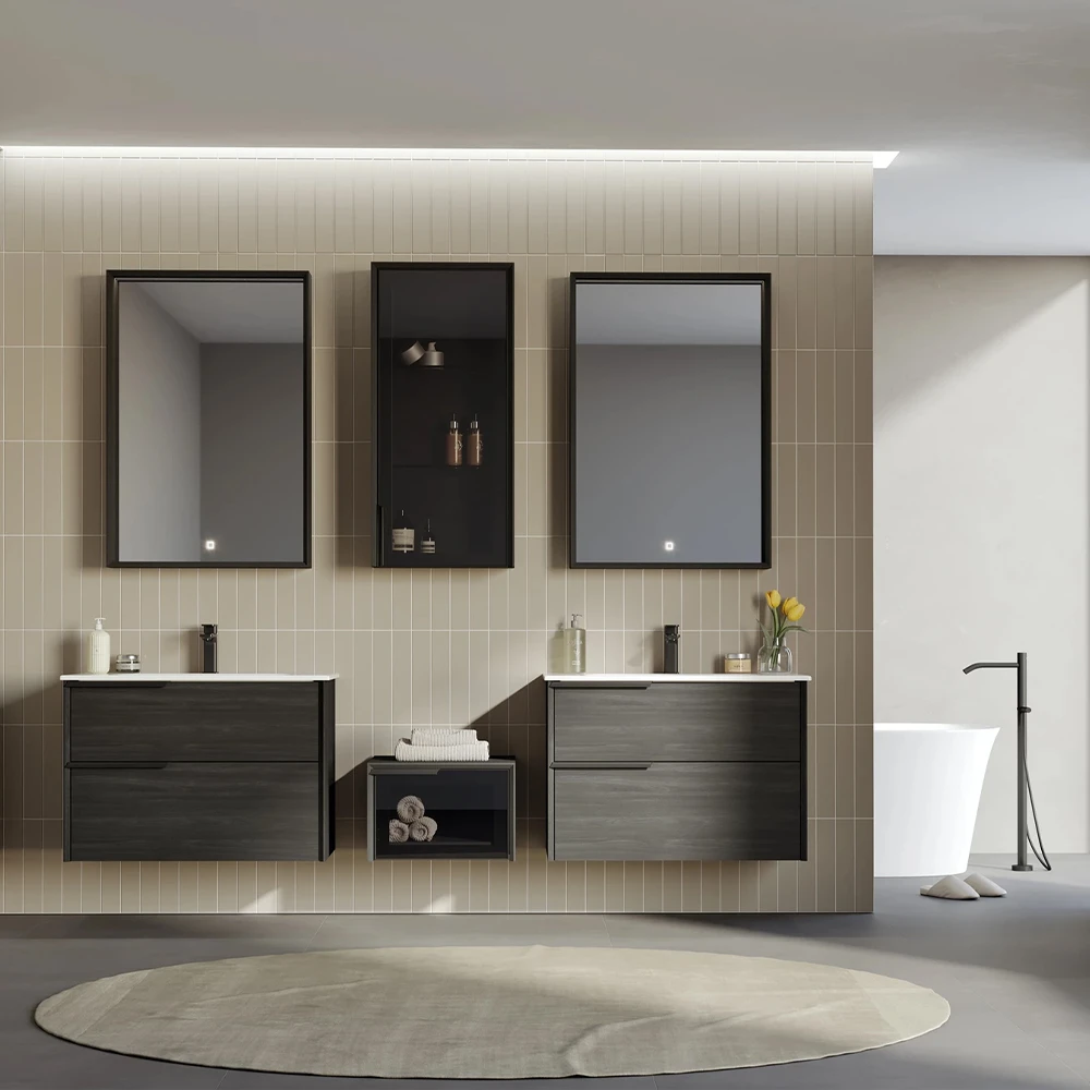 Orka Noventa 70 Cm Cabana Banyo Dolabı Takımı (Sol) 2