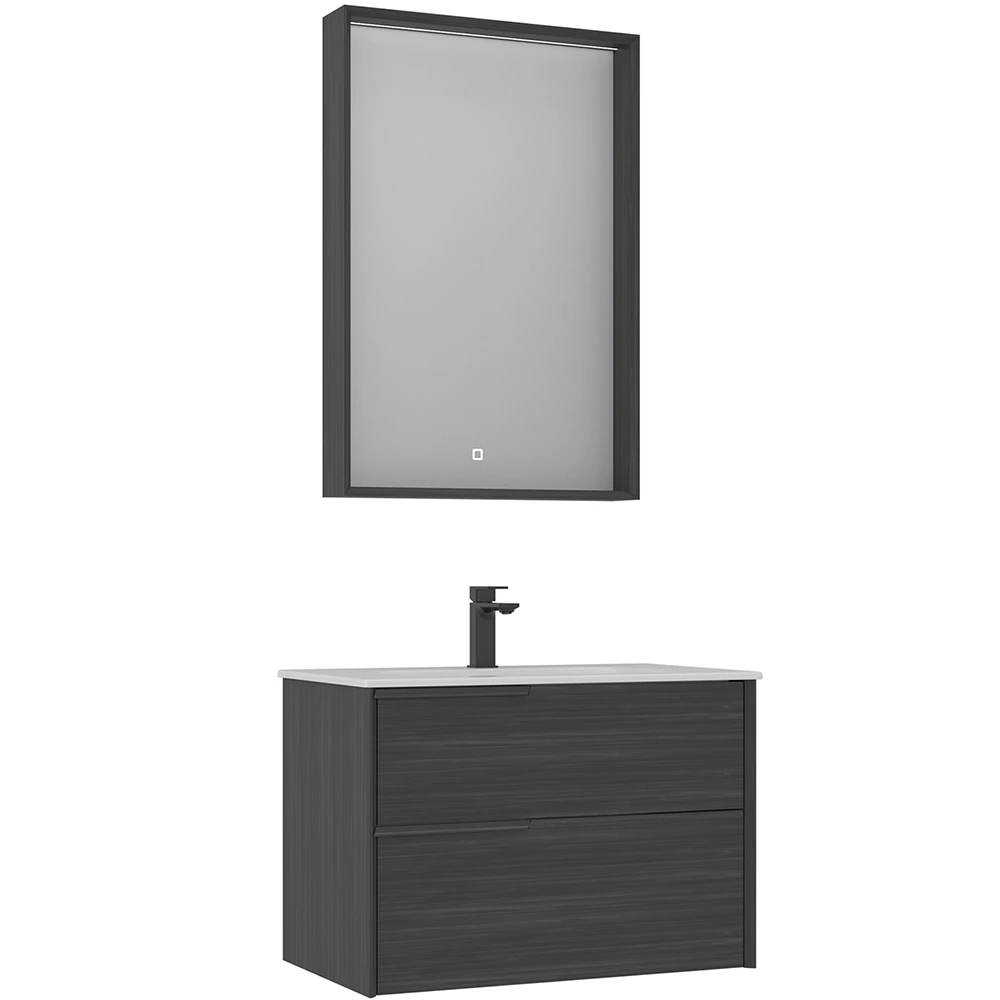 Orka Noventa 80 Cm Cabana Banyo Dolabı Takımı (Sol)