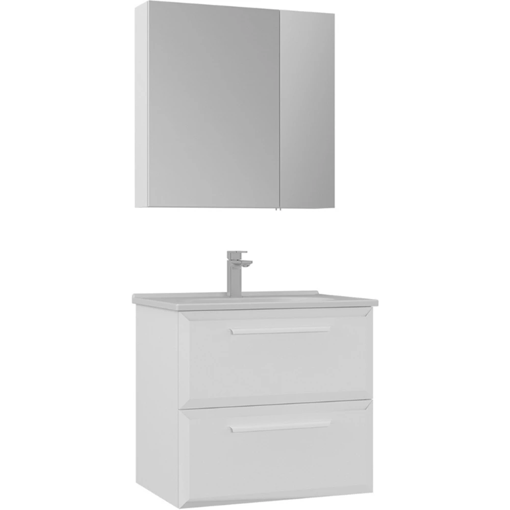 Orka Nuvola 65 Cm Parlak Beyaz Banyo Dolabı Takımı