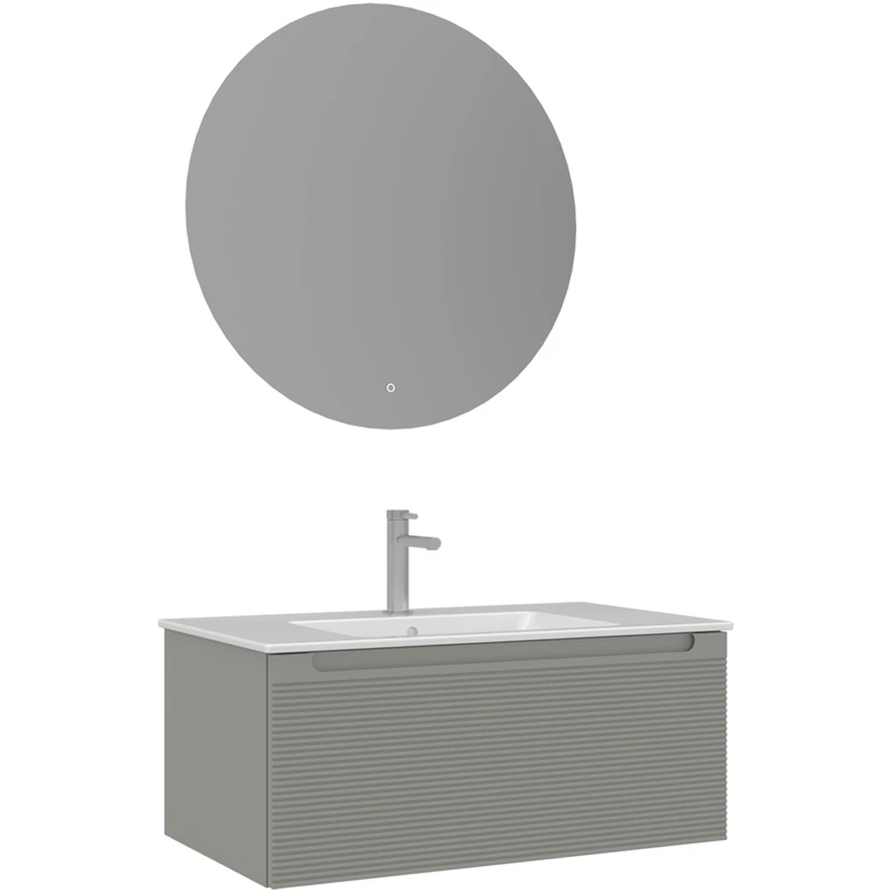 Orka Olbia 80 Cm Mat Kaşmir Banyo Dolabı Takımı