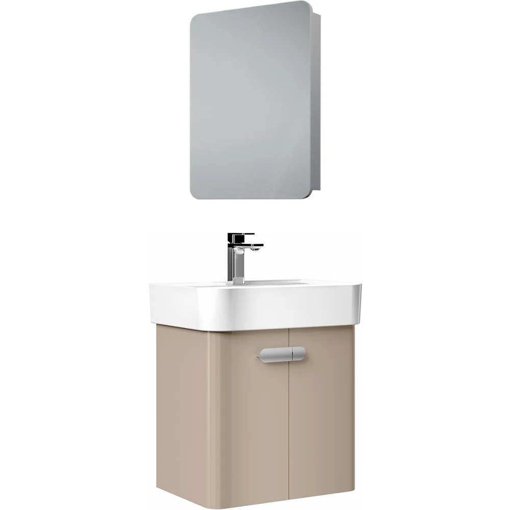 Orka Orbit 55 Cm Parlak Vizon Banyo Dolabı Takımı