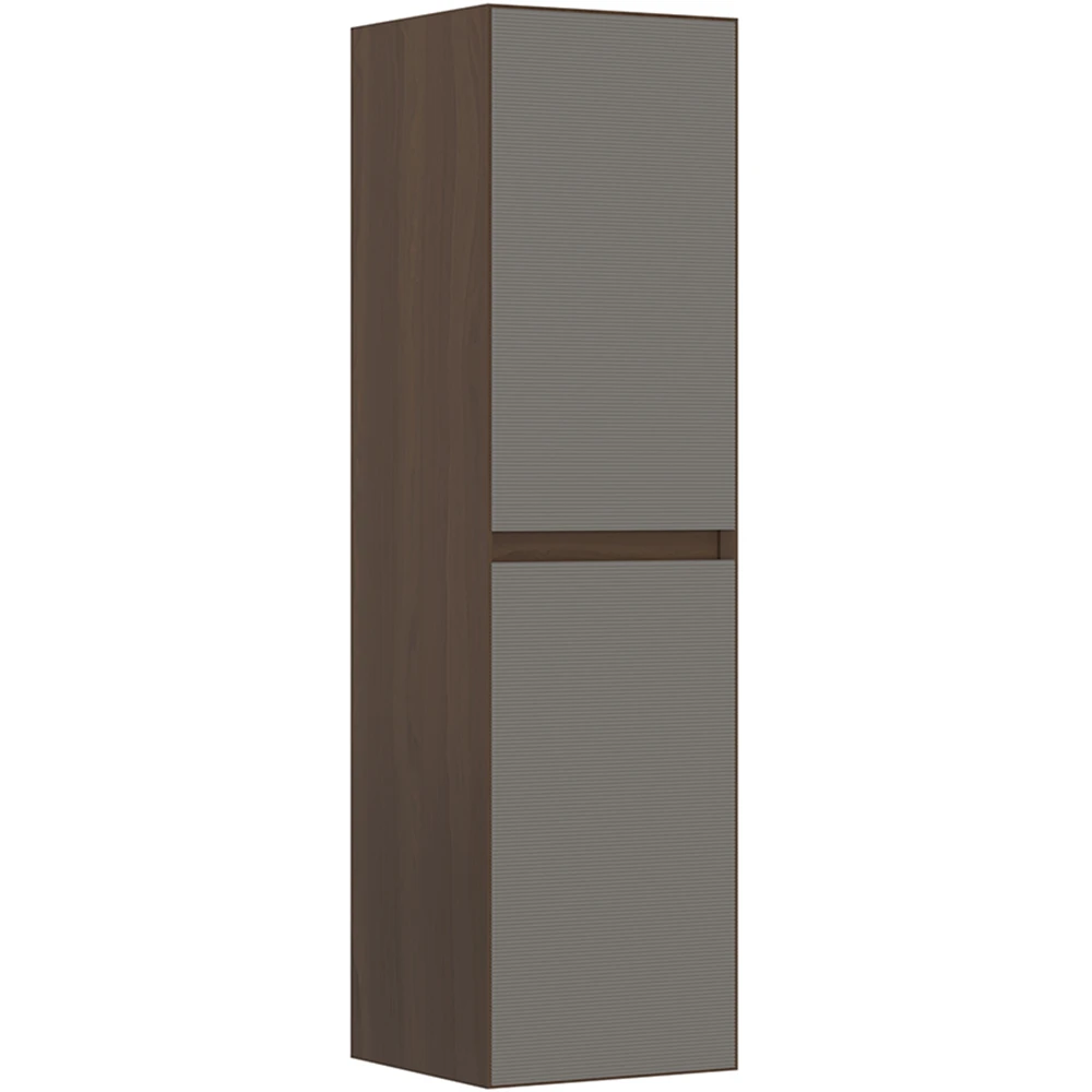 Orka Pacific 40 Cm Mat Vizon-Moka Meşe Boy Dolabı (Sağ)